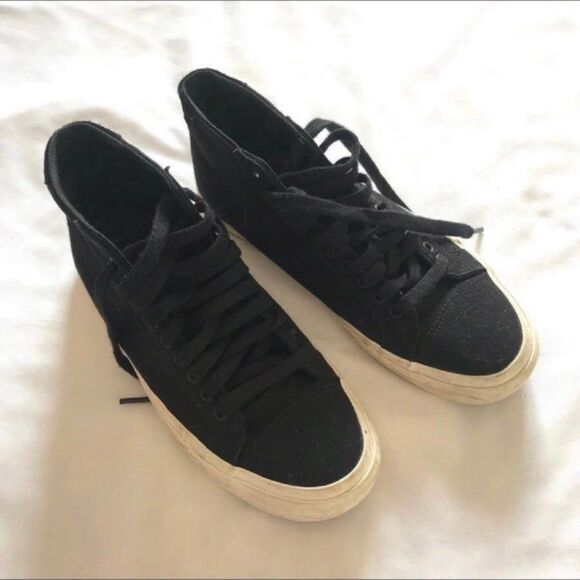 Vans SK8 Hi Old Skool Black White ERA Mid Sneakers - Womens 8.5 / Men 7 - 721454 - Picture 1 of 7